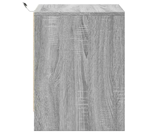 Öökapid Led-Valgustusega, Hall Sonoma Tamm, Tehispuit