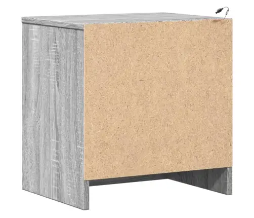 Öökapid Led-Valgustusega, Hall Sonoma Tamm, Tehispuit