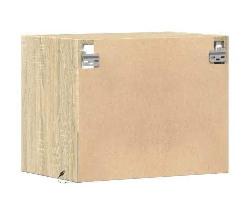 Sienas Naktsskapīši Ar Led Apgaismojumu, 2 Gab., Ozola Krāsa Vidaxl