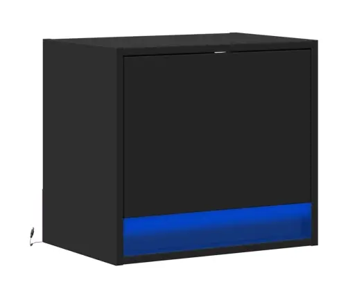 Seinale Kinnitatav Öökapp Led-Tuledega, Must