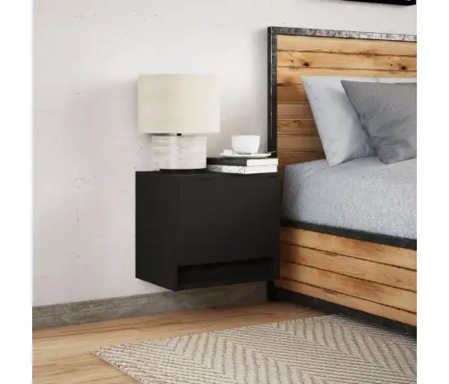 Seinale Kinnitatav Öökapp Led-Tuledega, Must