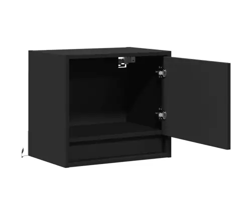 Seinale Kinnitatav Öökapp Led-Tuledega, Must