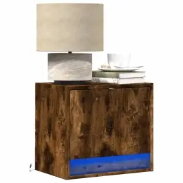 Sienas Naktsskapītis Ar Led Apgaismojumu, Ozola Krāsa Vidaxl