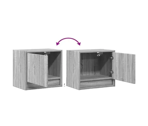 Seinale Kinnitatavad Öökapid Led-Tuledega 2 Tk, Hall Sonoma