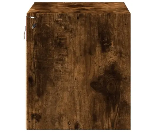 Sienas Naktsskapītis Ar Led Apgaismojumu, Ozola Krāsa Vidaxl