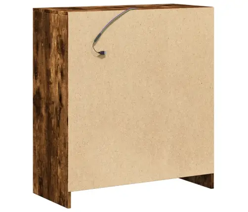 Šoninė Spintelė Su Led, Dūminio Ąžuolo, 77X34X85cm Mediena