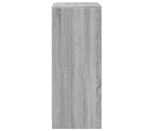 Kumode Ar Led, Pelēka Ozola, 77X34X85 Cm, Inženierijas Koks Vidaxl