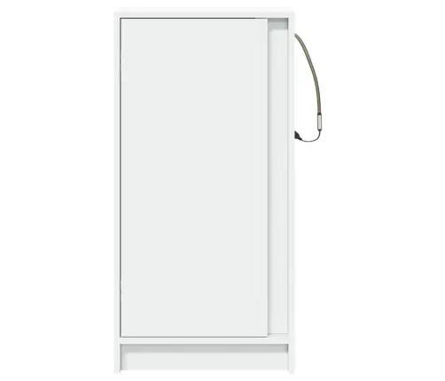 Kumode Ar Led, Balta, 42,5X34X85 Cm, Inženierijas Koks Vidaxl