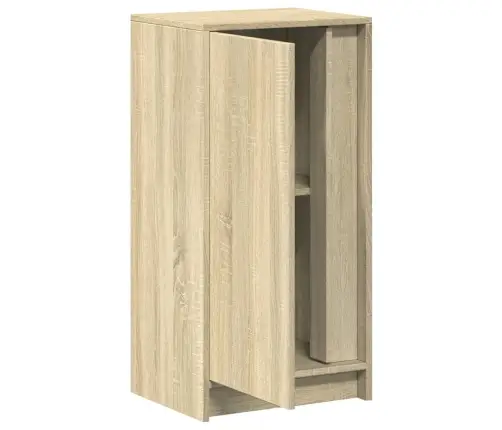 Kumode Ar Led, Ozolkoka Krāsa, 42,5X34X85 Cm, Inženierijas Koks Vidaxl