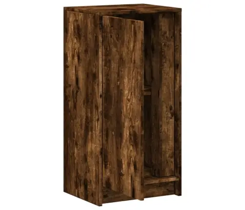 Kumode Ar Led, Ozolkoka Krāsa, 42,5X34X85 Cm, Inženierijas Koks Vidaxl