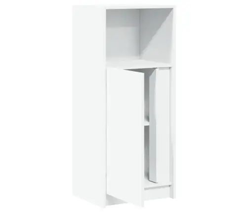 Kumode Ar Led, Balta, 42,5X34X100 Cm, Inženierijas Koks Vidaxl