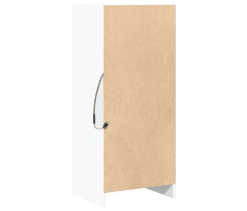 Kumode Ar Led, Balta, 42,5X34X100 Cm, Inženierijas Koks Vidaxl