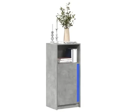 Puhvetkapp Led-Tulega, Betoonhall, 42,5X34X100 cm Tehispuit Puhvetkapp Led-Tulega, Betoonhall, 42,5X34X100 cm Tehispuit
