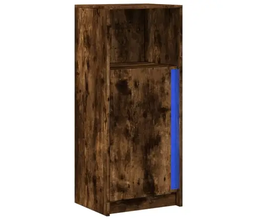 Kumode Ar Led, Ozolkoka Krāsa, 42,5X34X100Cm, Inženierijas Koks Vidaxl