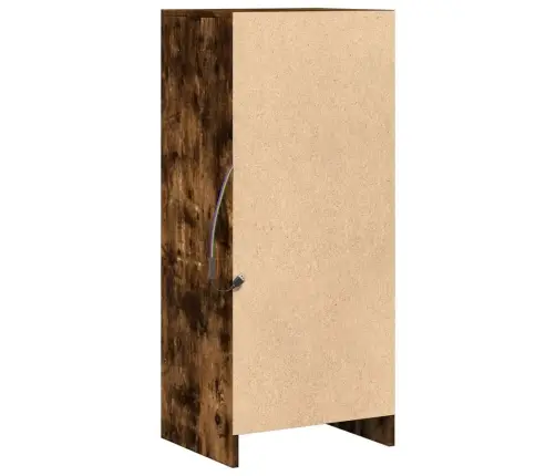 Kumode Ar Led, Ozolkoka Krāsa, 42,5X34X100Cm, Inženierijas Koks Vidaxl