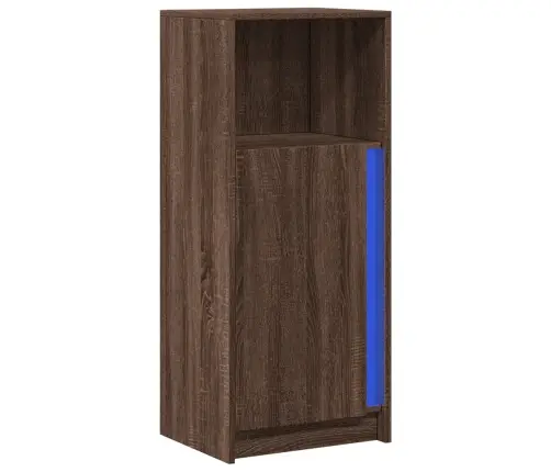 Šoninė Spintelė Su Led, Ruda Ąžuolo, 42,5X34X100cm Mediena