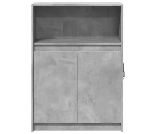 Šoninė Spintelė Su Led, Betono, 72X34X100cm Apdirbta Mediena