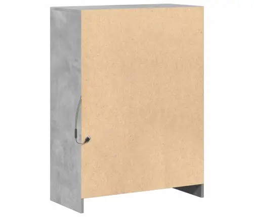 Šoninė Spintelė Su Led, Betono, 72X34X100cm Apdirbta Mediena