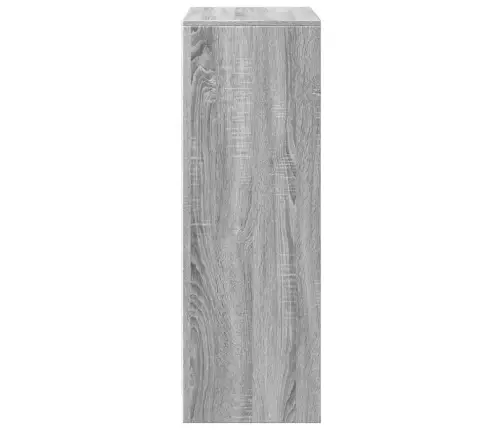 Kumode Ar Led, Pelēka Ozola, 72X34X100 Cm, Inženierijas Koks Vidaxl