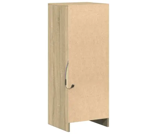 Kumode Ar Led, Ozolkoka Krāsa, 38X34X100 Cm, Inženierijas Koks Vidaxl