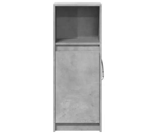 Šoninė Spintelė Su Led, Betono, 38X34X100cm Apdirbta Mediena