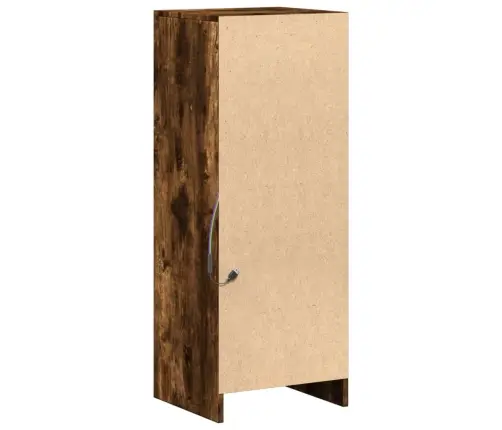 Šoninė Spintelė Su Led, Dūminio Ąžuolo, 38X34X100cm Mediena