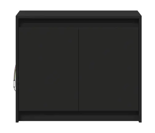 Kumode Ar Led, Melna, 72X34X61 Cm, Inženierijas Koks Vidaxl