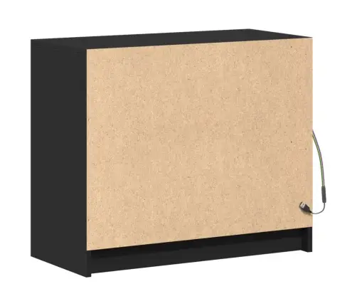 Kumode Ar Led, Melna, 72X34X61 Cm, Inženierijas Koks Vidaxl