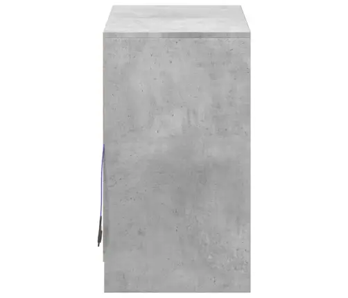 Kumode Ar Led, Betona Pelēks, 72X34X61 Cm, Inženierijas Koks Vidaxl