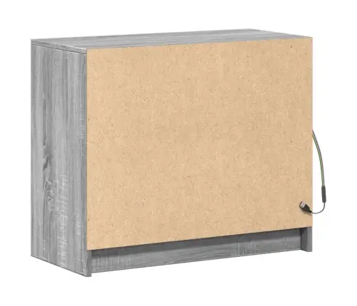 Šoninė Spintelė Su Led, Pilka Ąžuolo, 72X34X61cm Mediena