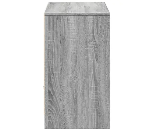 Tv Skapītis Ar Led, Pelēks, 91X34X61 Cm, Inženierijas Koks Vidaxl