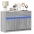 Telerikapp Led-Tuledega, Hall Sonoma, 91X34X61 cm Tehispuit