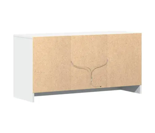 Tv Skapītis Ar Led, Balts, 100X34X50 Cm, Inženierijas Koks Vidaxl