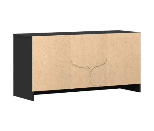 Tv Skapītis Ar Led, Melns, 100X34X50 Cm, Inženierijas Koks Vidaxl