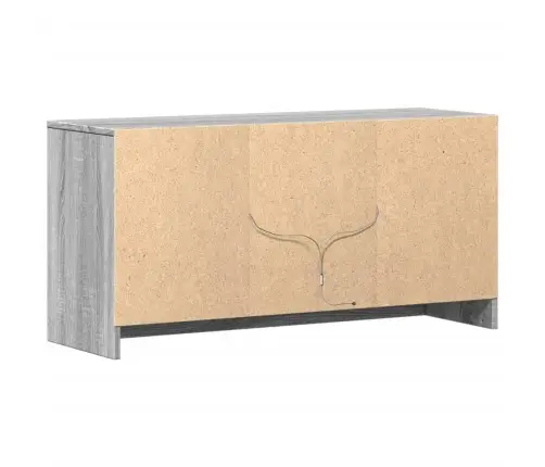 Tv Skapītis Ar Led, Pelēks, 100X34X50 Cm, Inženierijas Koks Vidaxl