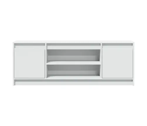 Tv Skapītis Ar Led, Balts, 139,5X34X50 Cm, Inženierijas Koks Vidaxl