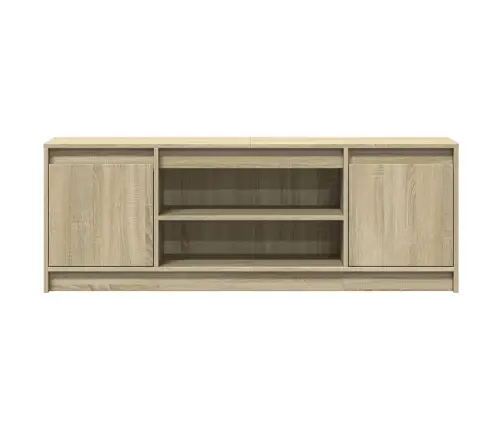 Televizoriaus Spintelė Su Led, Ąžuolo, 139,5X34X50cm Mediena