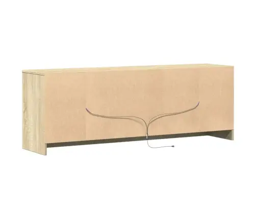 Televizoriaus Spintelė Su Led, Ąžuolo, 139,5X34X50cm Mediena