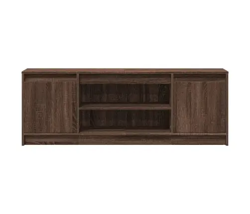 Tv Skapītis Ar Led, Brūns, 139,5X34X50 Cm, Inženierijas Koks Vidaxl