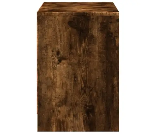 Telerikapp Led-Tuledega, Suitsutamm, 100X34X50 cm Tehispuit