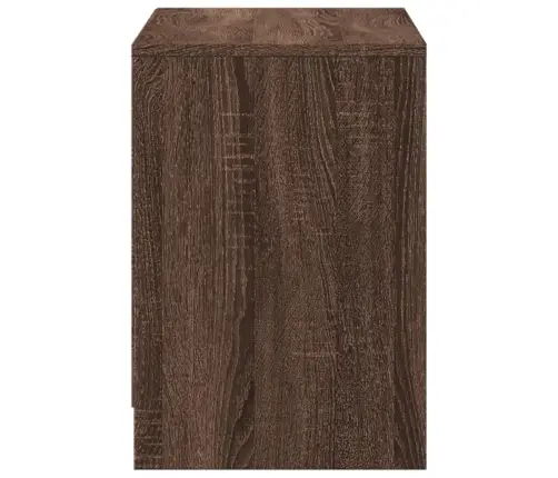 Televizoriaus Spintelė Su Led, Ruda, 100X34X50cm Mediena