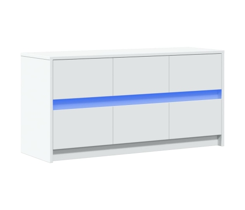 Telerikapp Led-Tuledega, Valge, 100 X 34 X 50 cm Tehispuit