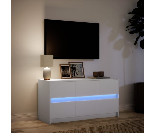 Telerikapp Led-Tuledega, Valge, 100 X 34 X 50 cm Tehispuit