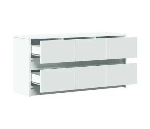 Tv Skapītis Ar Led, Balts, 100X34X50 Cm, Inženierijas Koks Vidaxl