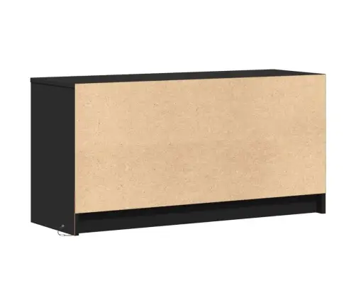 Tv Skapītis Ar Led, Melns, 100X34X50 Cm, Inženierijas Koks Vidaxl