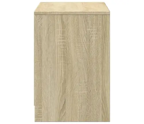 Tv Skapītis Ar Led, Koka Krāsa, 100X34X50 Cm, Inženierijas Koks Vidaxl