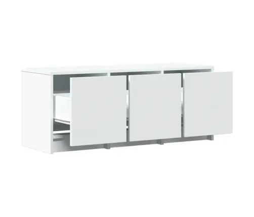Tv Skapītis Ar Led, Balts, 97X34X40 Cm, Inženierijas Koks Vidaxl