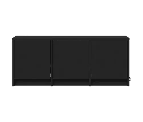 Tv Skapītis Ar Led, Melns, 97X34X40 Cm, Inženierijas Koks Vidaxl