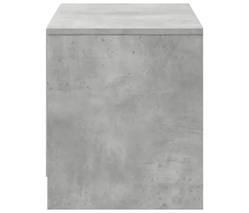 Televizoriaus Spintelė Su Led, Betono, 97X34X40cm Mediena