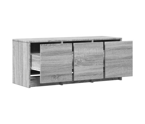 Televizoriaus Spintelė Su Led, Pilka, 97X34X40cm Mediena